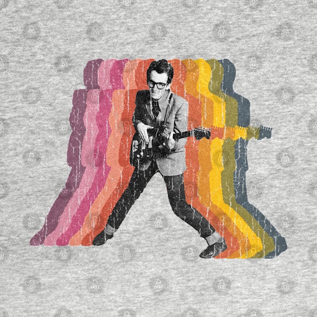 Elvis Costello Retro Vintage by Baharnis